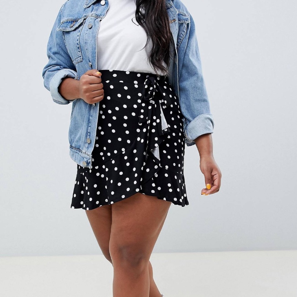 ASOS (curve) mini wrap skirt